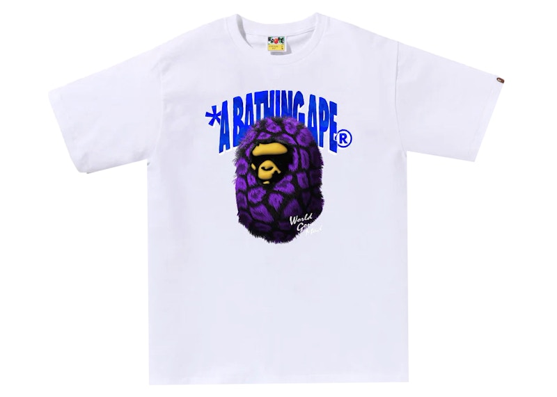 BAPE Fur Ape Head Tee White