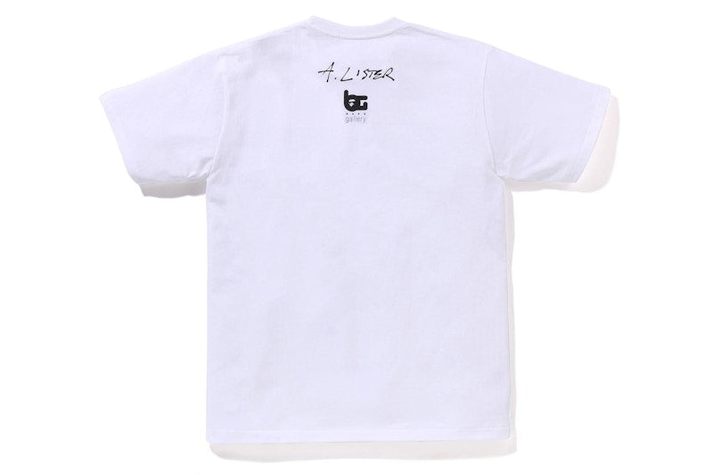 BAPE Gallery x Adam Lister Tee White