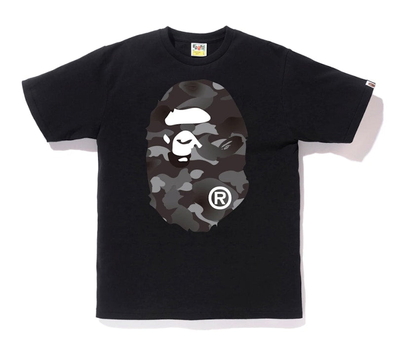 BAPE Gradation Camo Big Ape Head Tee Black/Black