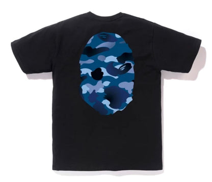 BAPE Gradation Camo Big Ape Head Tee Black/Blue