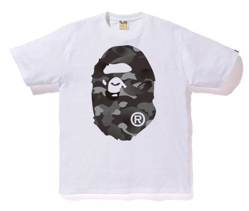 BAPE Gradation Camo Big Ape Head Tee White/Black