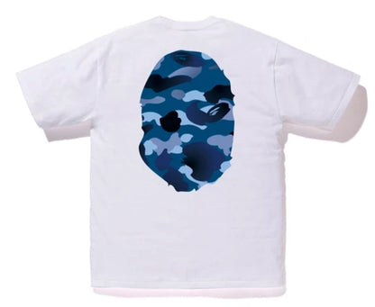 BAPE Gradation Camo Big Ape Head Tee White/Blue