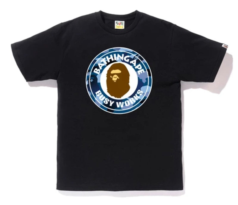 BAPE Gradation Camo Busy Works Tee Black/Blue