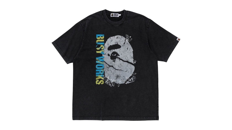 BAPE Garment Dye Relaxed Fit Tee Black