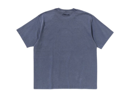 BAPE Garment Dye Rhinestone Ape Head Relaxed Fit Tee Charcoal