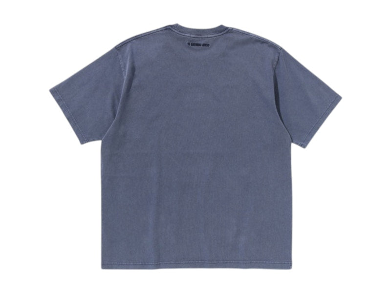 BAPE Garment Dye Rhinestone Ape Head Relaxed Fit Tee Charcoal