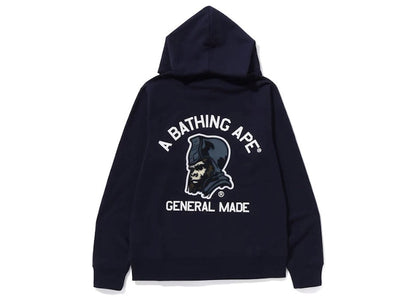 BAPE General Pullover Hoodie Navy