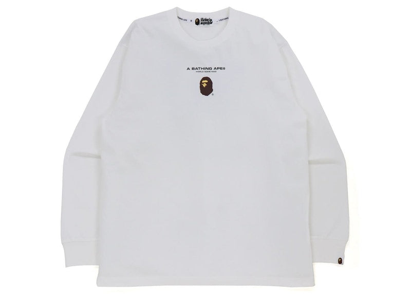 BAPE General Relaxed Fit L/S Tee White