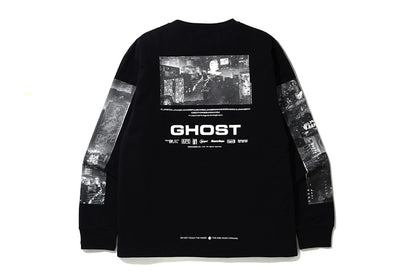 BAPE Ghost L/S Tee Black