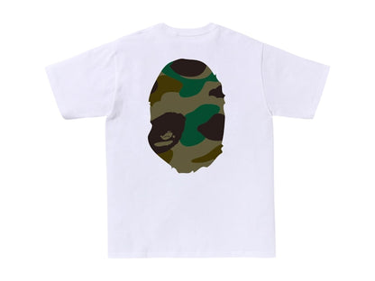 BAPE Giant 1st Camo Big Ape Head Tee White/Green