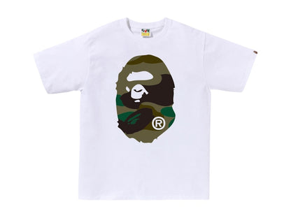 BAPE Giant 1st Camo Big Ape Head Tee White/Green