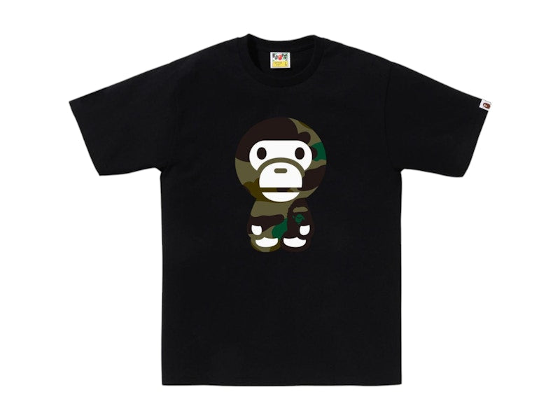 BAPE Giant 1st Camo Big Baby Milo Tee Black/Green