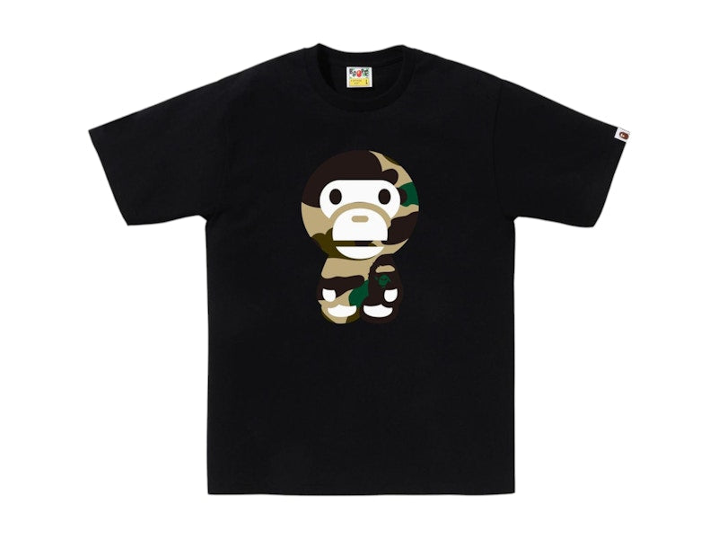 BAPE Giant 1st Camo Big Baby Milo Tee Black/Yellow