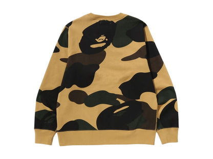 BAPE Giant 1st Camo By Bathing Ape Crewneck Sweatshirt Yellow