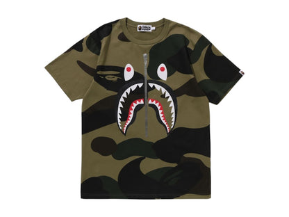BAPE Giant 1st Camo Shark Tee Green