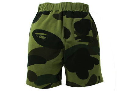 BAPE Giant 1st Camo Wide Fit Sweat Shorts Green