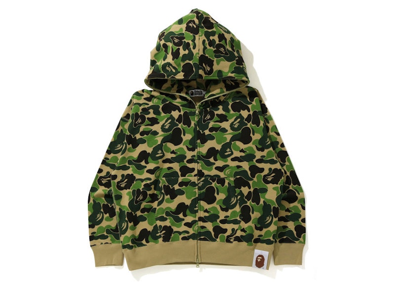 BAPE Giant ABC Camo Full Zip Hoodie Green