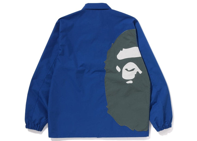 BAPE Giant Ape Head Coach Jacket Blue