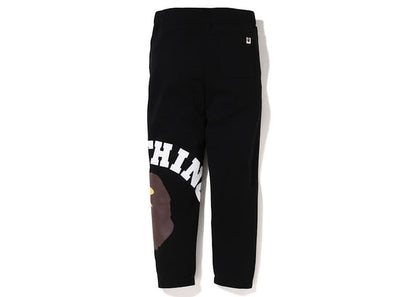 BAPE Giant College Sweatpants Black