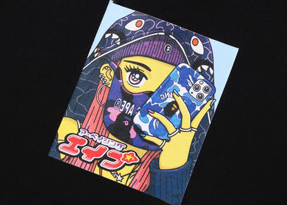 BAPE Girl Pullover Hoodie Black