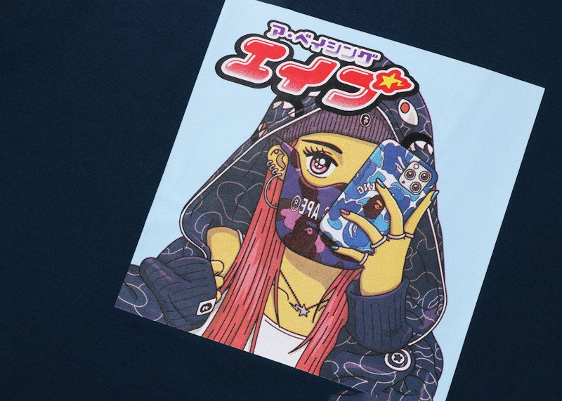 BAPE Girl Tee Navy