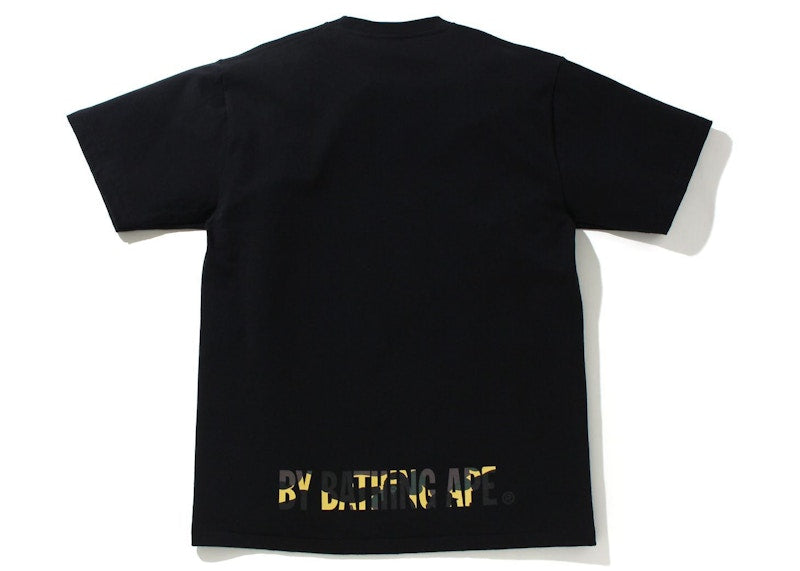 BAPE Glass Beads 1st Camo Ape Face Tee Black/Yellow