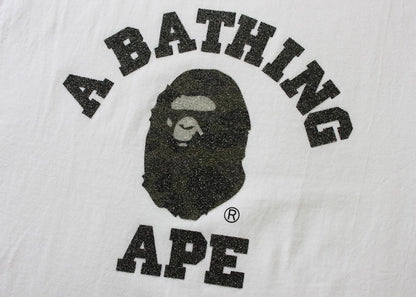 BAPE Glass Beads 1st Camo College Tee White/Green