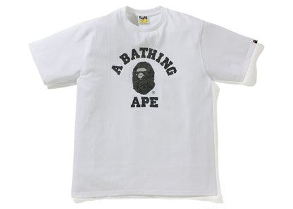 BAPE Glass Beads 1st Camo College Tee White/Green