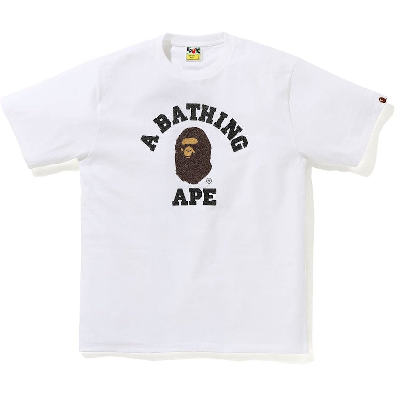 BAPE Glass Beads College Tee (SS20) White