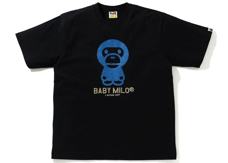 BAPE Glitter Baby Milo Tee Black/Blue