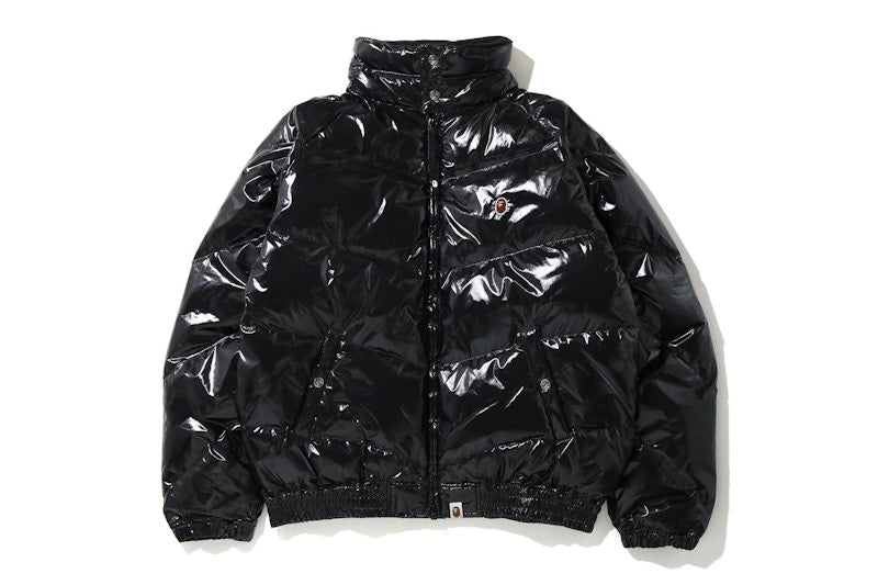 BAPE Glossy Down Jacket Black