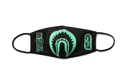BAPE Glow In The Dark Shark Mask (FW20) Black