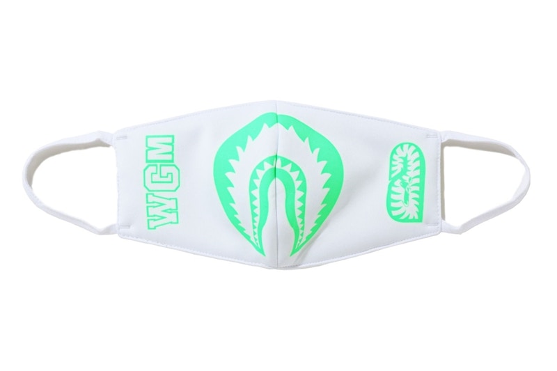 BAPE Glow In The Dark Shark Mask White