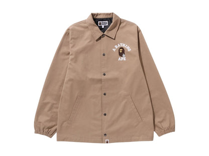 BAPE Go Ape Pointer College Coach Jacket Beige