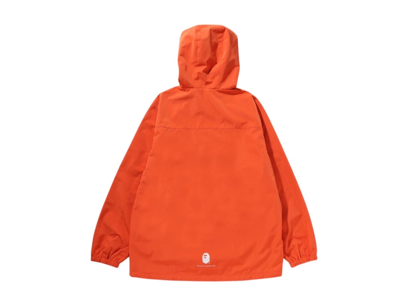 BAPE Go Ape Pointer College Hoodie Jacket Orange