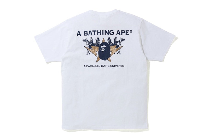 BAPE Gold Rush Foil Tee #1 White