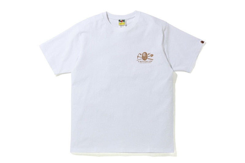 BAPE Gold Rush Foil Tee #1 White