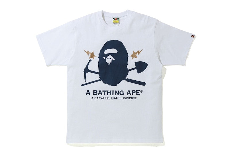 BAPE Gold Rush Foil Tee #2 White