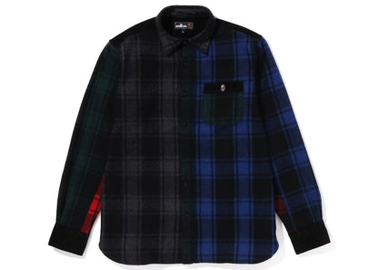 BAPE Golf Flannel Check Wide Fit Shirt Multi