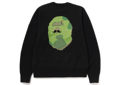 BAPE Golf Mr.Bathing Ape Crewneck Knit Black