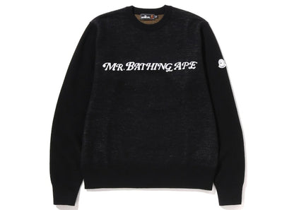 BAPE Golf Mr.Bathing Ape Crewneck Knit Black