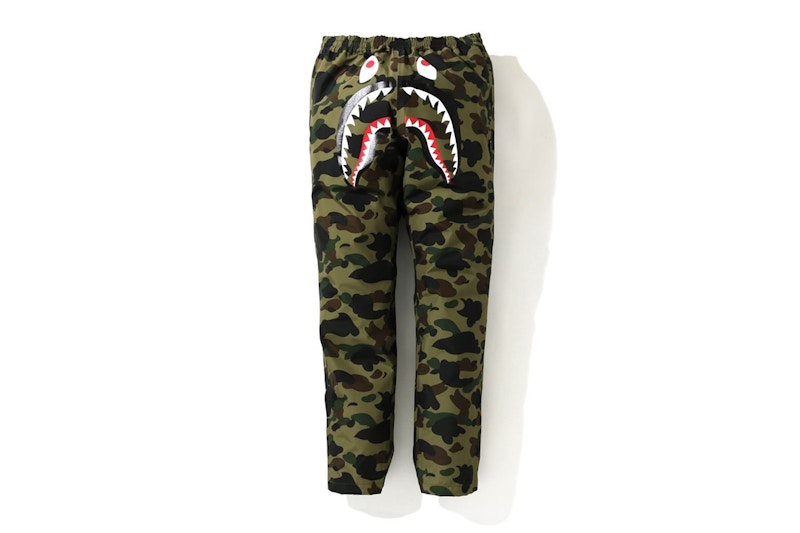 BAPE Gore-Tex 1st Camo Shark Track Pants Green