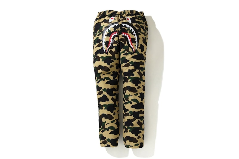 BAPE Gore-Tex 1st Camo Shark Track Pants Yellow