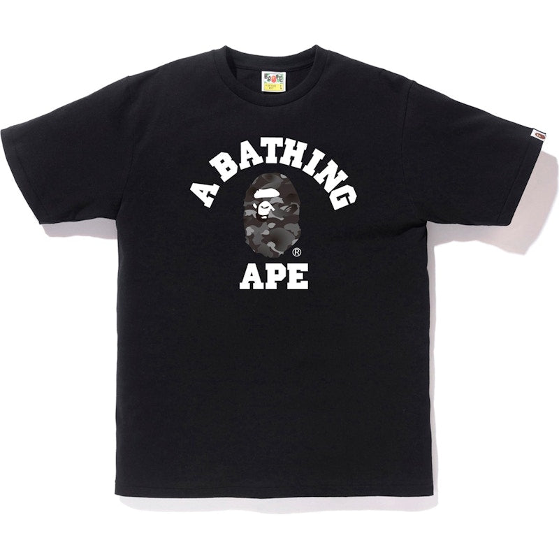 BAPE Gradation Camo College Tee Black/Black