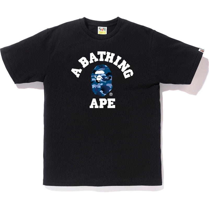 BAPE Gradation Camo College Tee Black/Blue