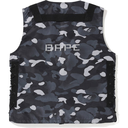 BAPE Gradation Camo Lace Up Vest Black