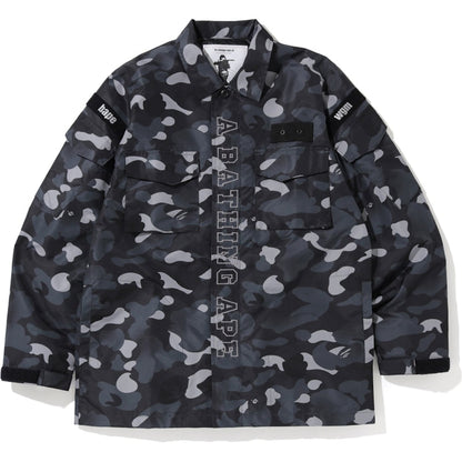 BAPE Gradation Camo Military Shirt Jacket Black