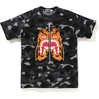 BAPE Gradation Camo Tiger Tee Black