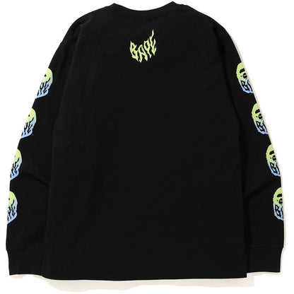 BAPE Gradation Flame L/S Tee Black