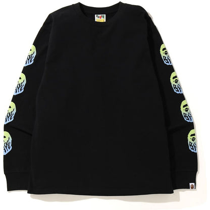 BAPE Gradation Flame L/S Tee Black
